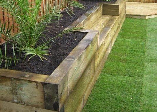 New Treated Large Softwood Railway Sleepers - Mr Crapper's Potting